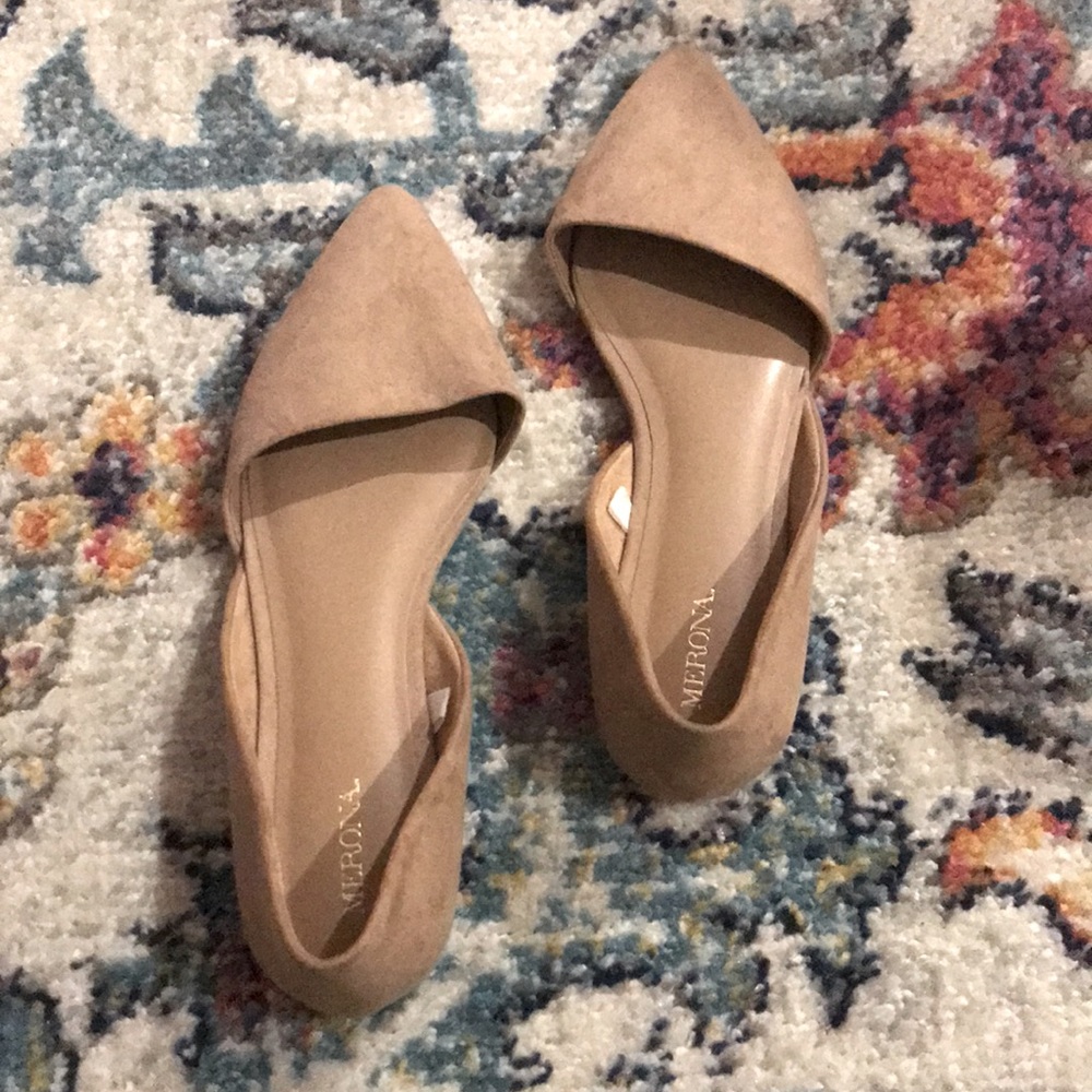 Pointy Suede Flats